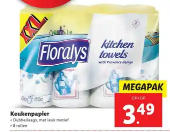 Lidl Floralys keukenpapier aanbieding