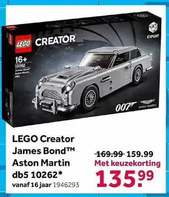 Intertoys Lego Creator James Bond™ Aston Martin Db5 10262 aanbieding