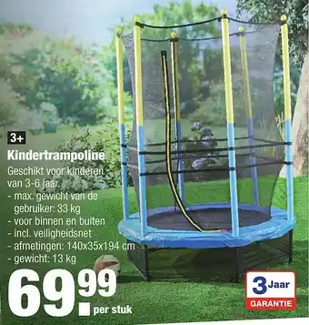 ALDI Kindertrampoline aanbieding