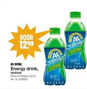 Bidfood AA-drink energy drink, isotone aanbieding