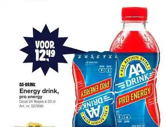 Bidfood AA-drink energy drink, pro energy aanbieding