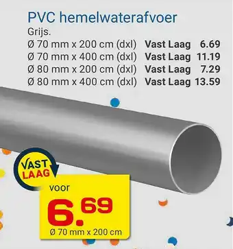 Kluswijs Pvc hemelwaterafvoer aanbieding