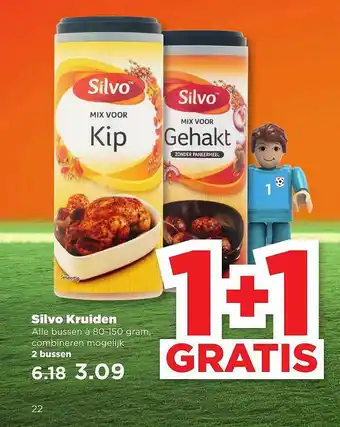 PLUS Silvo kruiden 1+1 Gratis aanbieding