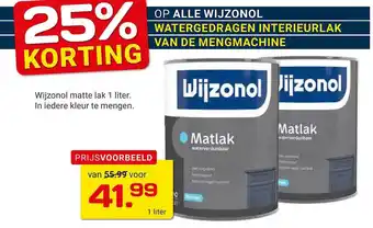 Kluswijs Op alle wijzonol watergedragen interieurlak van de mengmachine 25% korting aanbieding