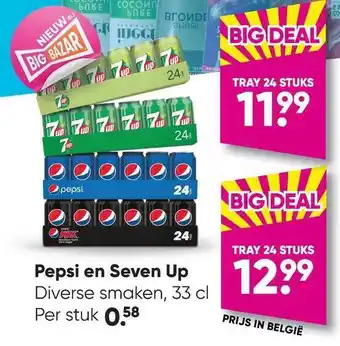 Big Bazar Pepsi en seven up aanbieding