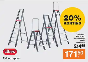 BOUWMAAT Altrex falco trappen 20% korting aanbieding