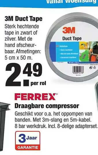 ALDI 3m duct tape aanbieding