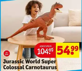 Kruidvat Jurassic world super colossal carnotaurus aanbieding