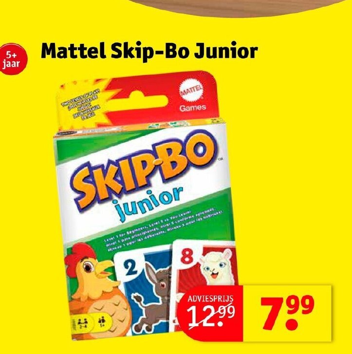Mattel skipbo junior aanbieding bij Kruidvat