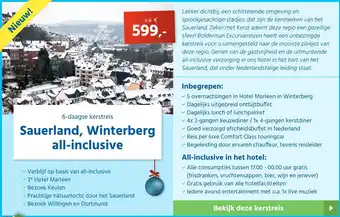 Bolderman Excursiereizen 6-daagse kerstreis sauerland, winterberg all-inclusive aanbieding