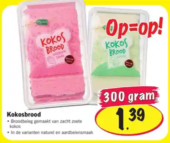 Lidl Kokosbrood 300 gram aanbieding