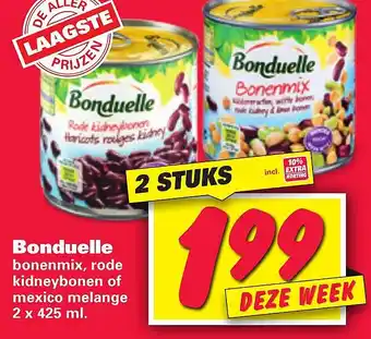 Nettorama Bonduelle 2x425ml aanbieding