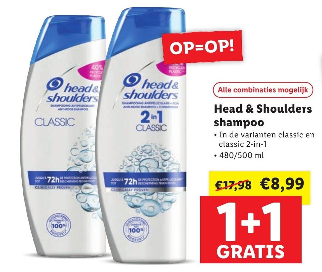 Head & Shoulders shampoo aanbieding bij Lidl