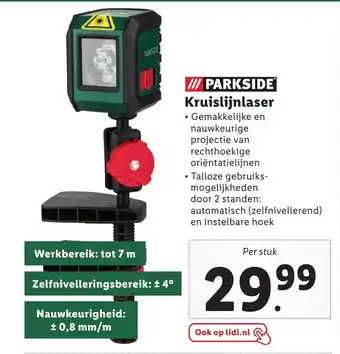 Lidl Parkside kruislijnlaser aanbieding