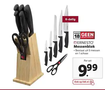 Lidl Ernesto messenblok aanbieding