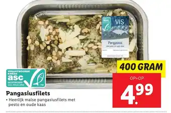 Lidl Pangasiusfilets 400 gram aanbieding