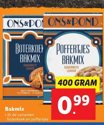 Lidl Bakmix 400 gram aanbieding