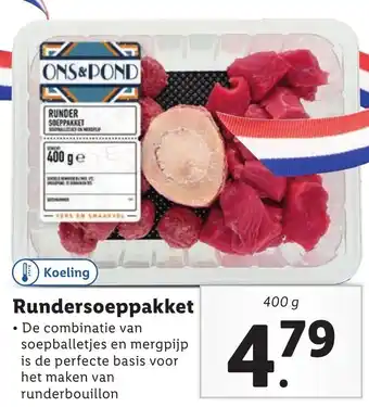 Lidl Rundersoeppakket 400G aanbieding