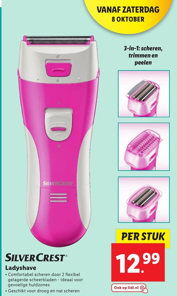 SilverCrest ladyshave aanbieding bij Lidl