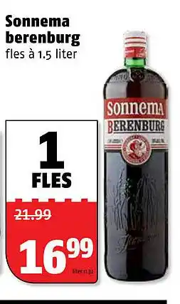 Poiesz Sonnema berenburg 1,5liter aanbieding