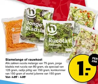 Hoogvliet Slamelange of Rauwkost Per Zak aanbieding