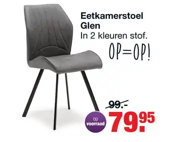 Budget Home Store Eetkamerstoel Glen aanbieding