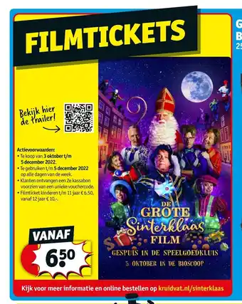 Kruidvat Filmtickets aanbieding