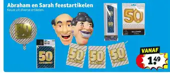 Kruidvat Abraham en Sarah feestartikelen aanbieding