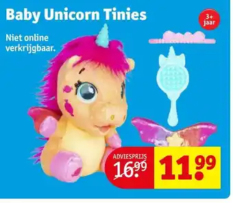 Kruidvat Baby Unicorn Tinies aanbieding