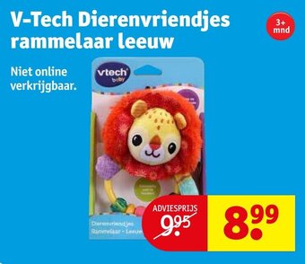 Kruidvat V-Tech Dierenvriendjes rammelaar leeuw aanbieding
