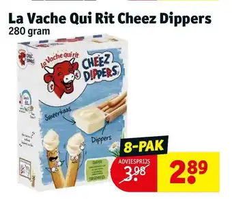 Kruidvat La Vache Qui Rit Cheez Dippers 280 gram 8-pak aanbieding