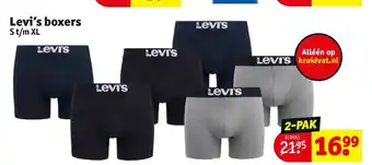 Kruidvat Levi's boxers 2-pak aanbieding