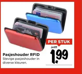 Vomar Voordeelmarkt Pasjeshouder RFID per stuk aanbieding