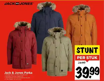 Vomar Voordeelmarkt Jack & Jones Parka per stuk aanbieding