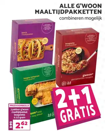 Boon`s Markt Alle g'woon maaltijdpakketten aanbieding