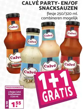 Boon`s Markt Calvé party- en/of snacksauzen aanbieding