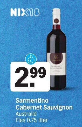 Albert Heijn Sarmentino cabernet sauvignon aanbieding