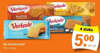 Albert Heijn Alle verkade koek 4 stuks aanbieding