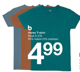 Zeeman Heren t-shirt aanbieding