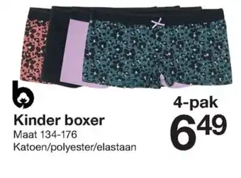 Zeeman Kinder boxer 4-pak aanbieding