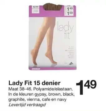 Zeeman Lady fit 15 denier aanbieding