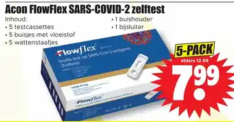 Dirk Acon Flowflex SARS-Covid-2 zelftest aanbieding