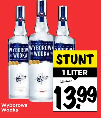 Vomar Voordeelmarkt Wyborowa Wodka 1 liter aanbieding