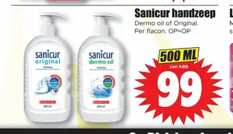 Dirk Sanicur handzeep 500 ml aanbieding