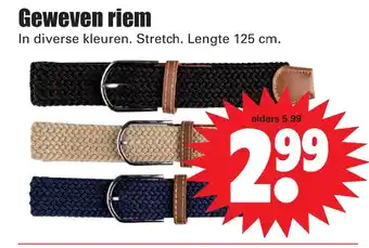 Dirk Geweven riem aanbieding