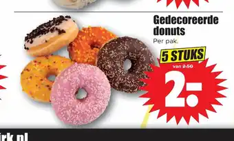 Dirk Gedecoreerde donuts 5 stuks per pak aanbieding