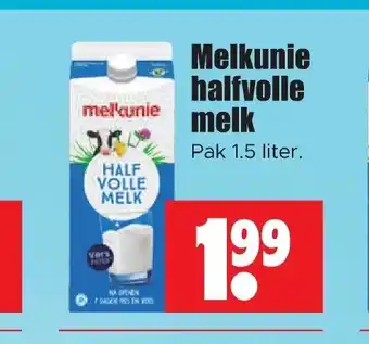 Dirk Melkunie halfvolle melk 1.5 liter aanbieding