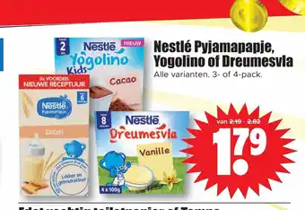 Dirk Nestle Pyjamapapje, Yogolino of Dreumesvla 3- of 4-pack aanbieding