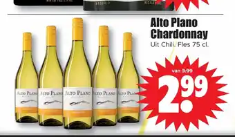 Dirk Alto Plano Chardonnay 75 cl per fles aanbieding