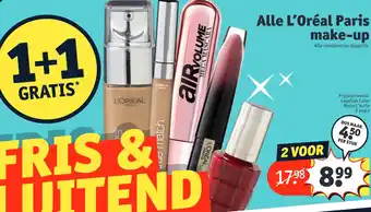 Kruidvat Alle L'Oréal Paris make-up aanbieding